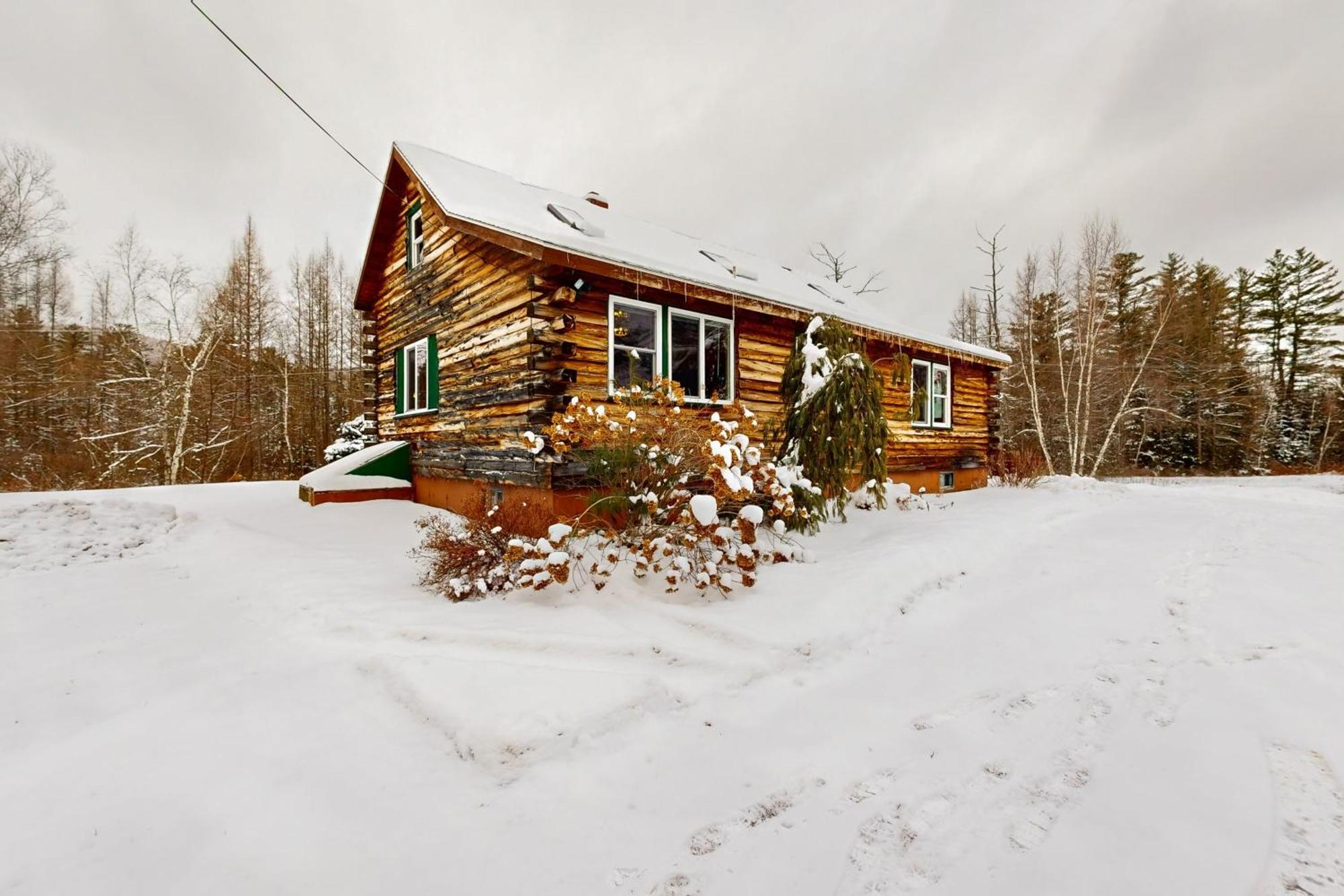 Twin View Log Home Carroll エクステリア 写真