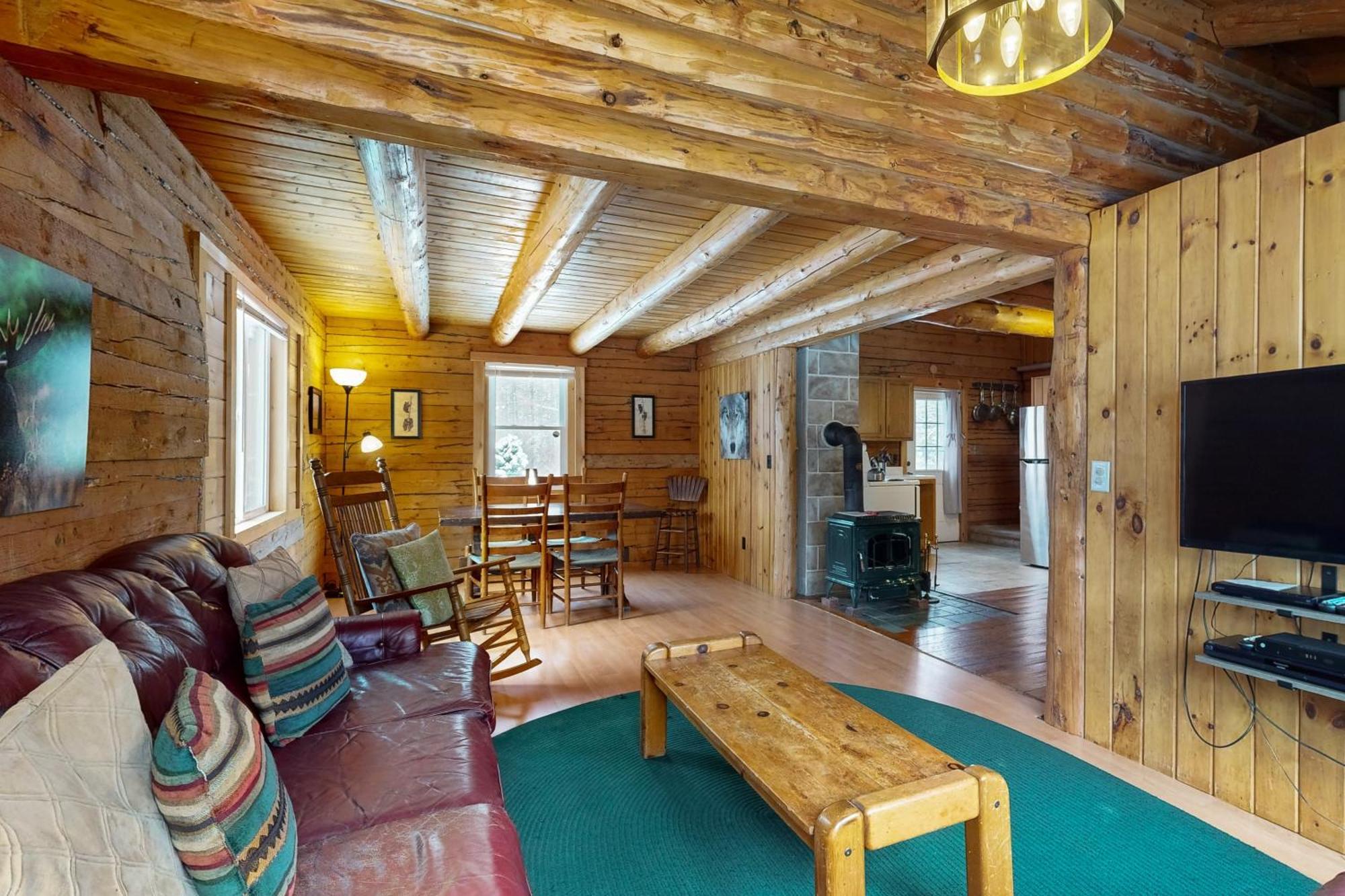 Twin View Log Home Carroll エクステリア 写真