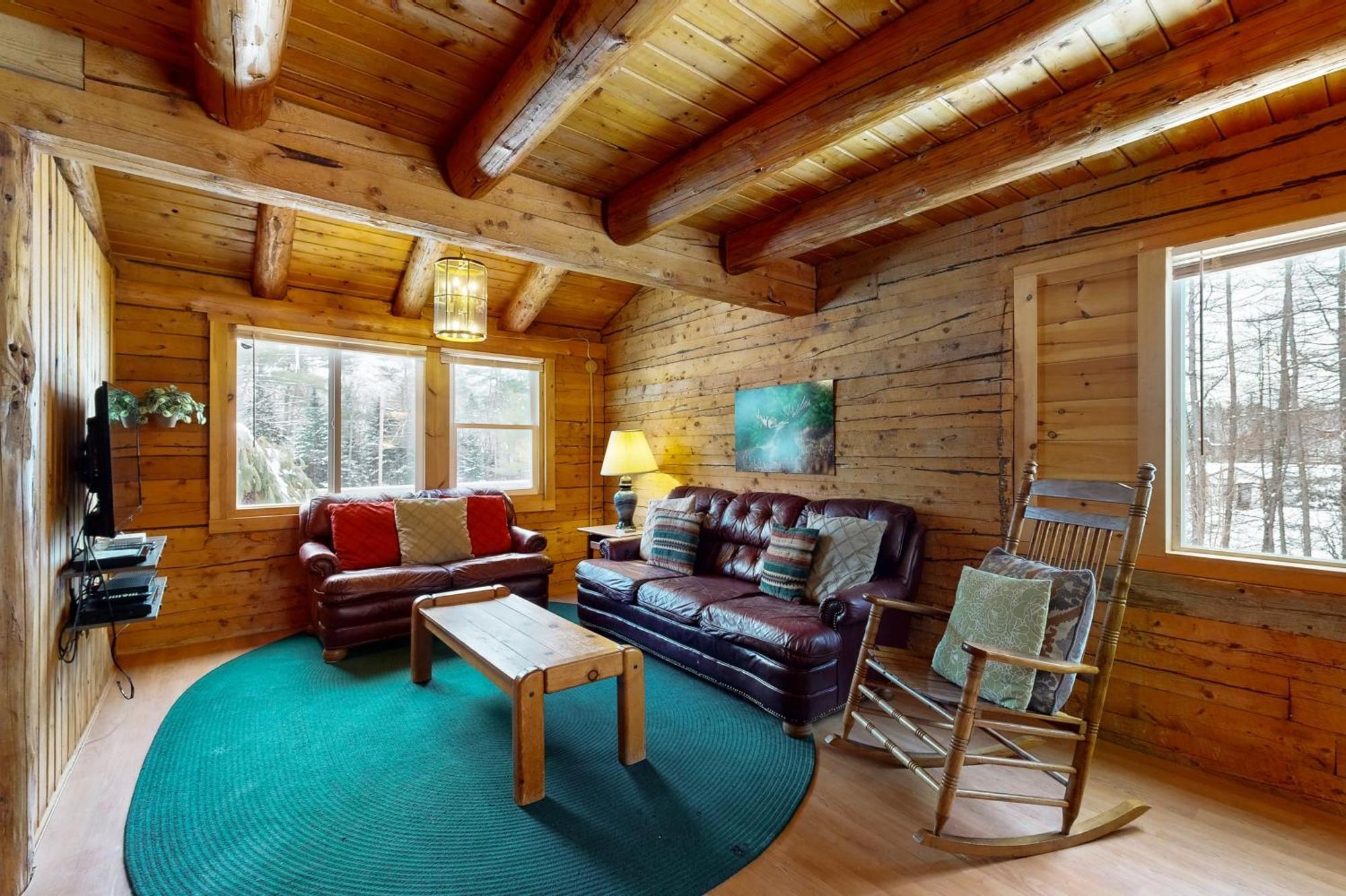 Twin View Log Home Carroll エクステリア 写真