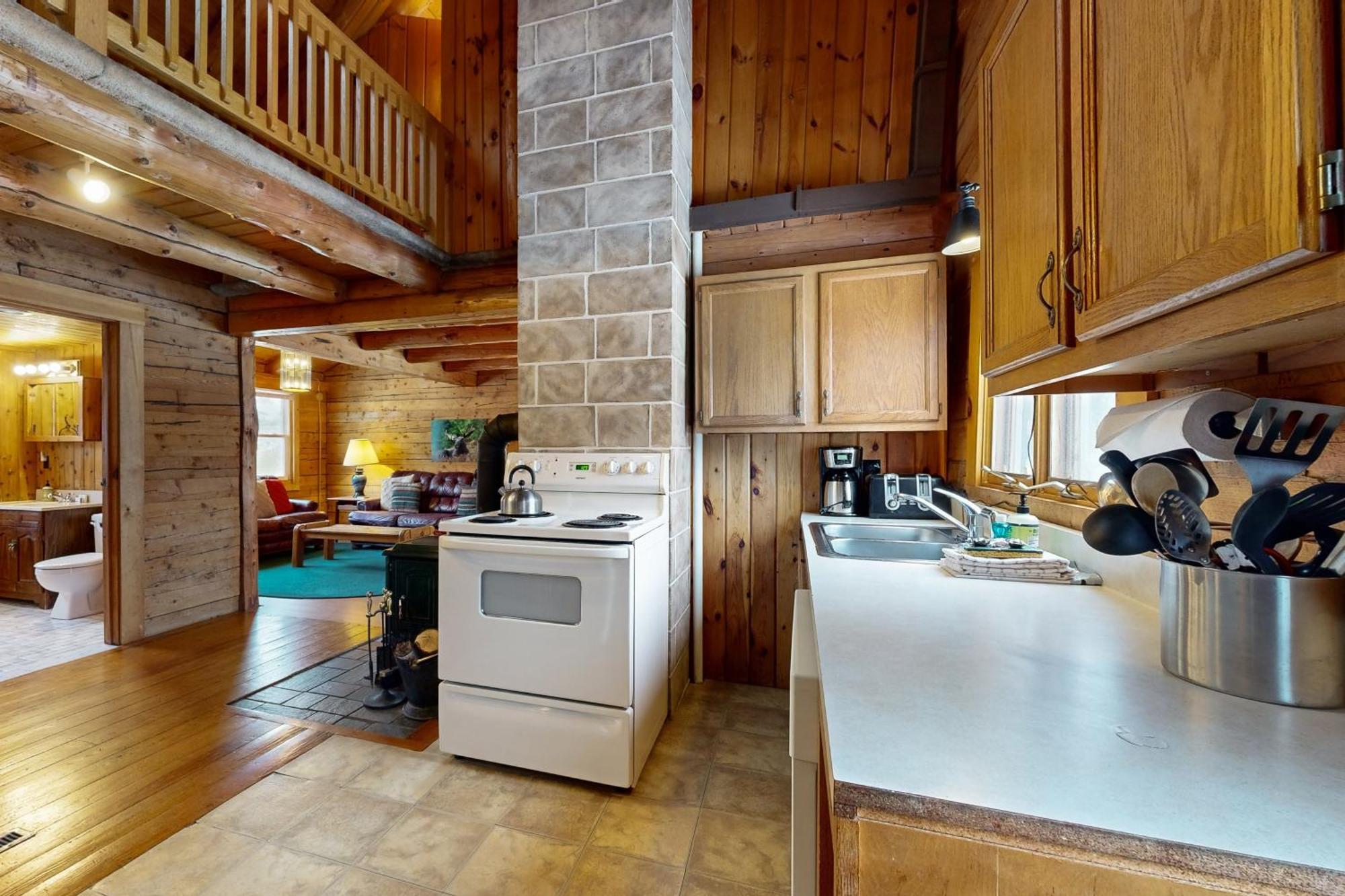 Twin View Log Home Carroll エクステリア 写真